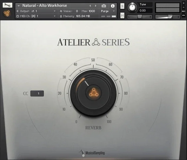 Musical Sampling Atelier Series Austin Saxes interface