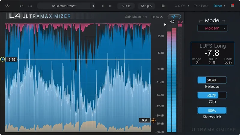 Waves L4 Ultramaximizer interface