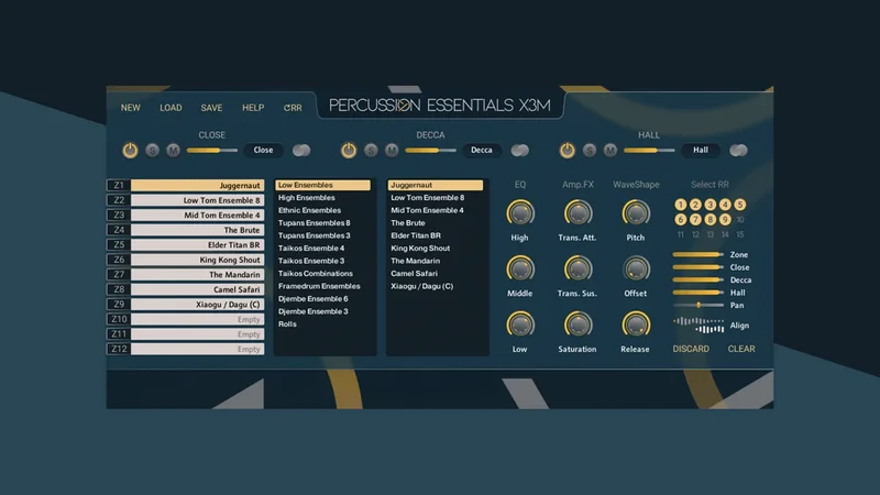 Percussion Essentials interface