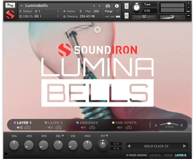 Soundiron Luminabells interface