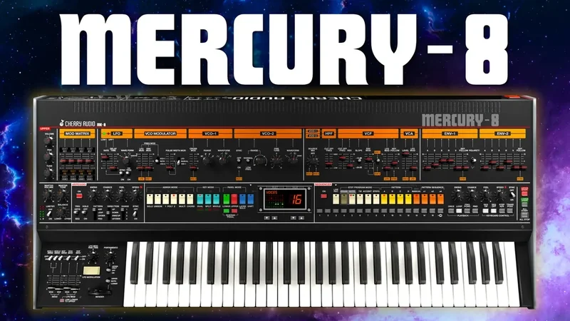 Cherry Audio Mercury-8 Synthesizer interface