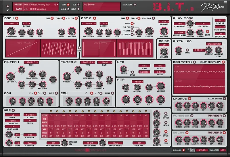 Rob Papen BIT 2.0 interface
