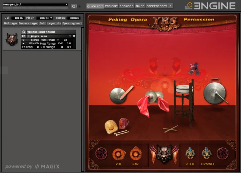 Best Service Peking Opera Percussion interface