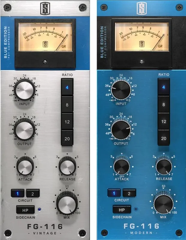 Slate Digital FG-116 Blue Series Compressor interface