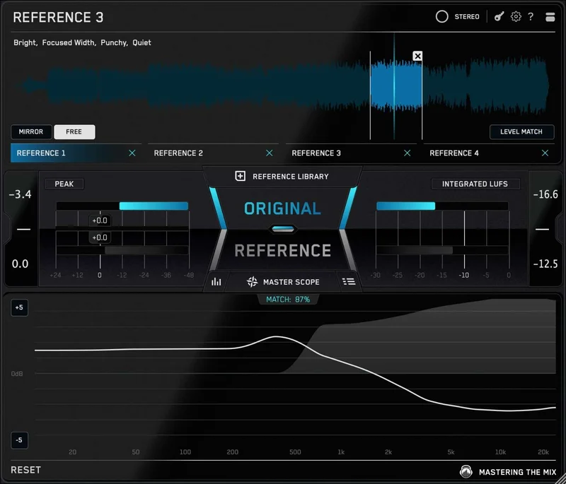 Mastering The Mix REFERENCE 3 Upgrade from REFERENCE 2 interface