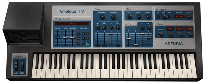 Arturia Emulator II V interface