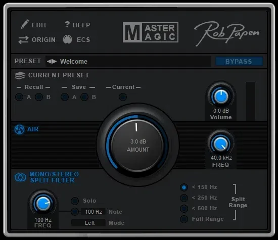 Rob Papen Mastermagic interface