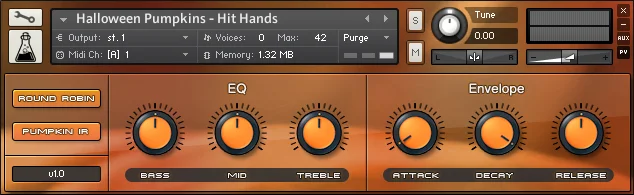 AudioThing Halloween Pumpkins interface