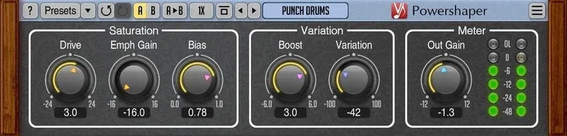 Voxengo Powershaper interface