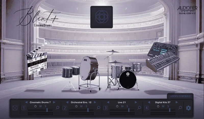 Audiofier Blent 6 Plus - CinemaDrums interface