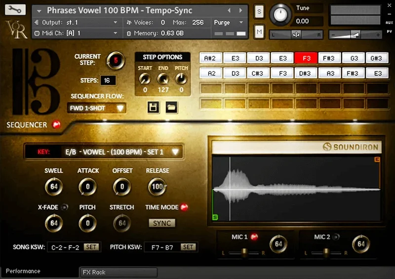Soundiron Voices of Rapture: The Tenor interface