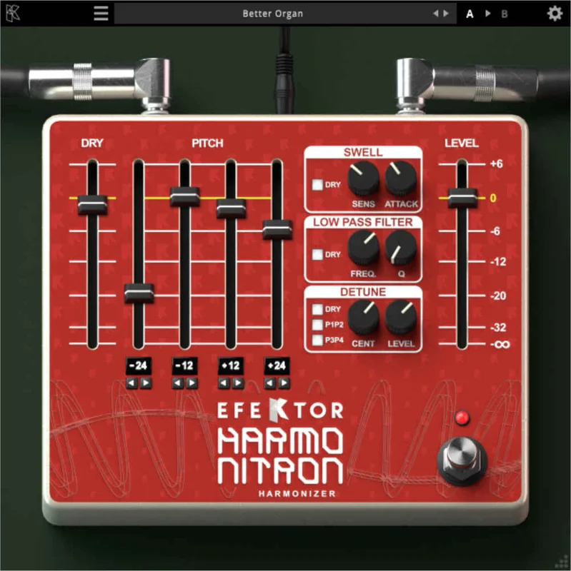 Kuassa Efektor Harmonitron interface