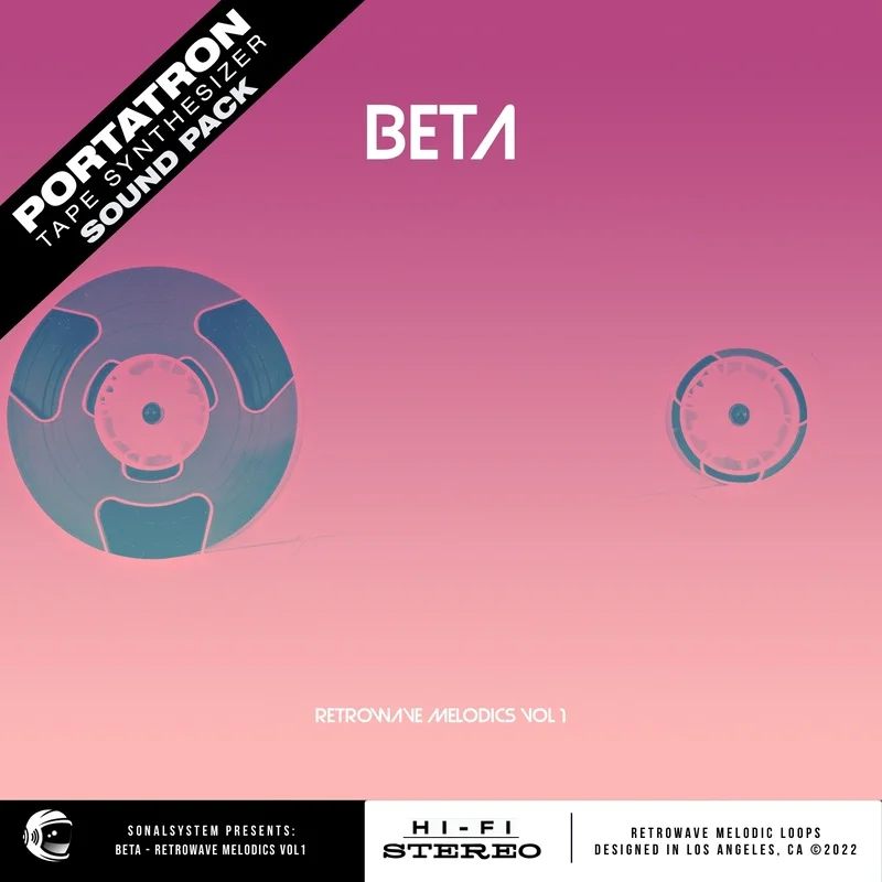 Robotic Bean Portatron Preset Pack: Beta - Retrowave Melodics Vol.1 interface