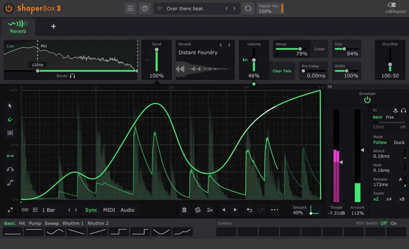 Cableguys ReverbShaper interface