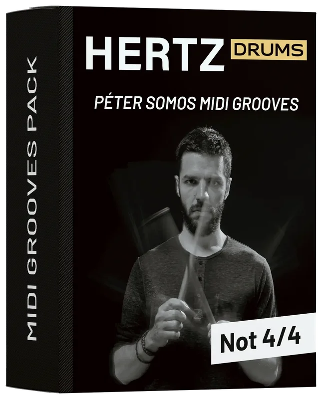 Hertz Drums Midi Grooves by Peter Somos interface