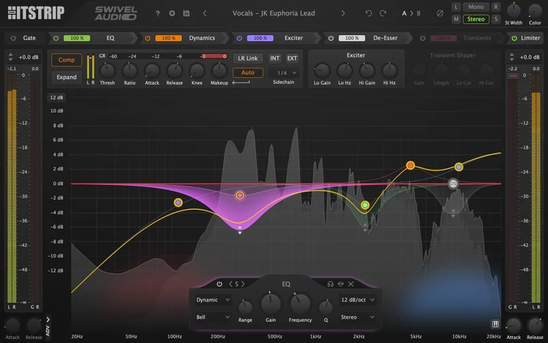 Swivel Audio Hitstrip interface