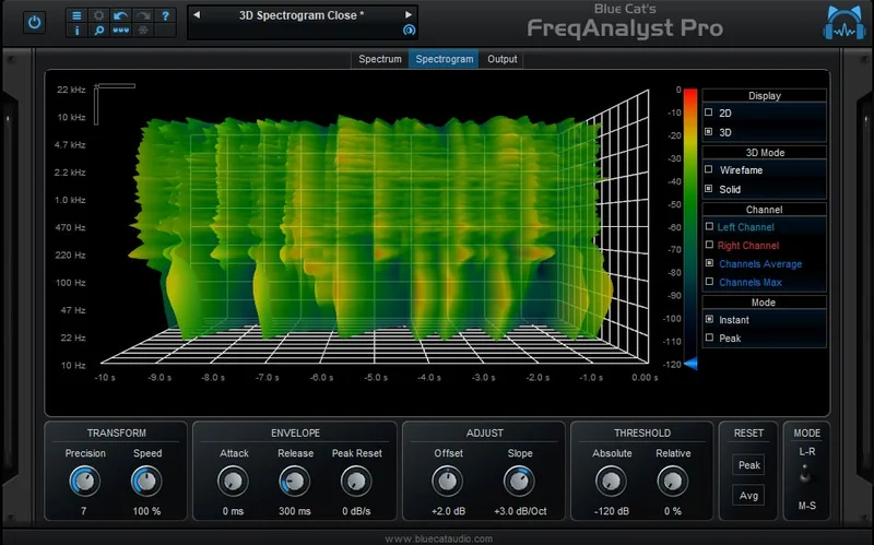 Blue Cat Audio FreqAnalyst Pro interface