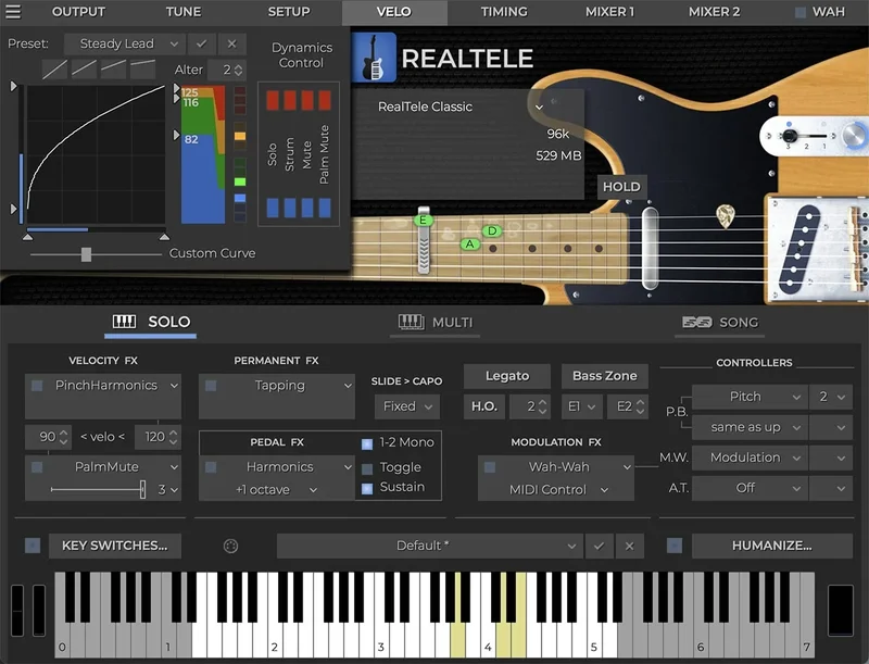 MusicLab RealTele interface