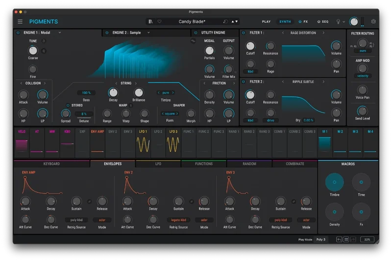 Exclusive Bundles+ Arturia Pigments+ Bundle interface