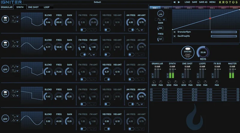Krotos Igniter interface