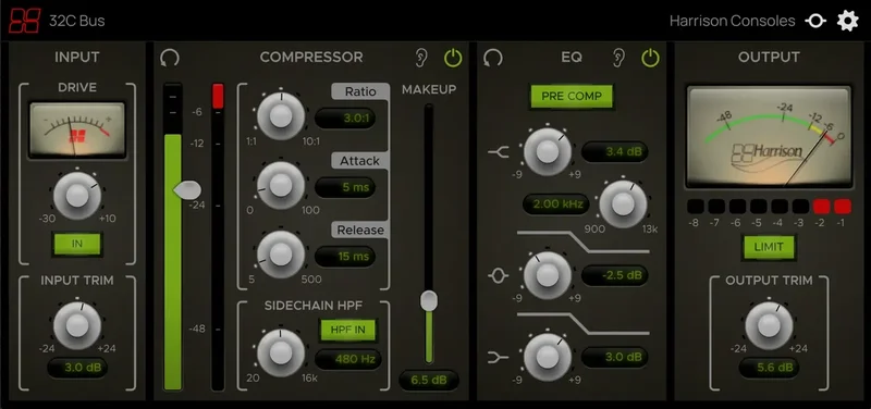 Harrison 32 Bus interface