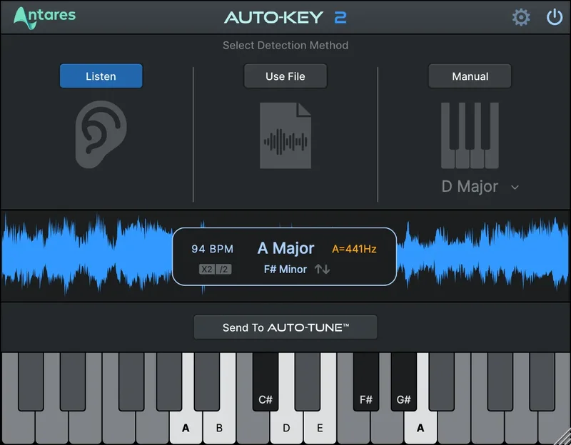 Antares AutoKey 2 interface
