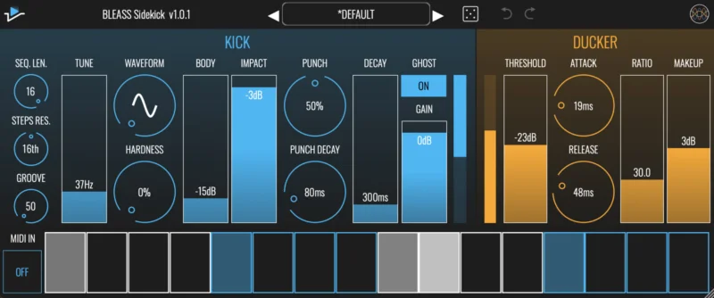 BLEASS Sidekick interface