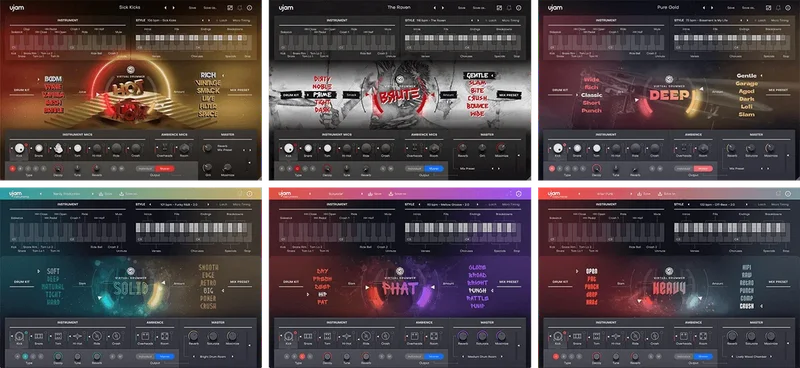 UJAM Virtual Drummers Bundle interface