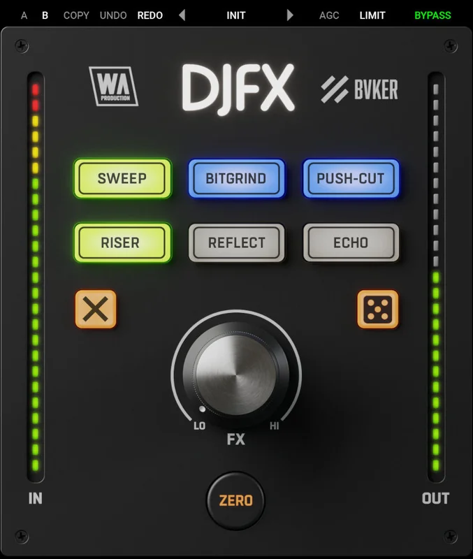 W. A. Production DJFX interface