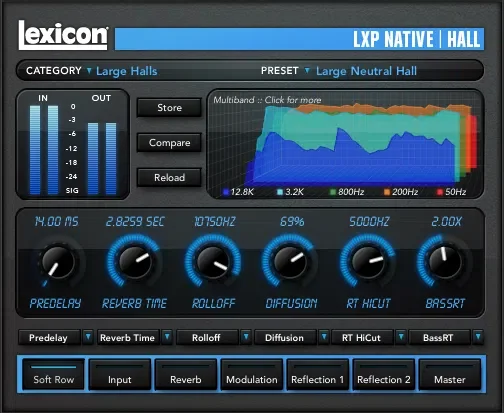 Lexicon LXP Native Reverb Bundle interface