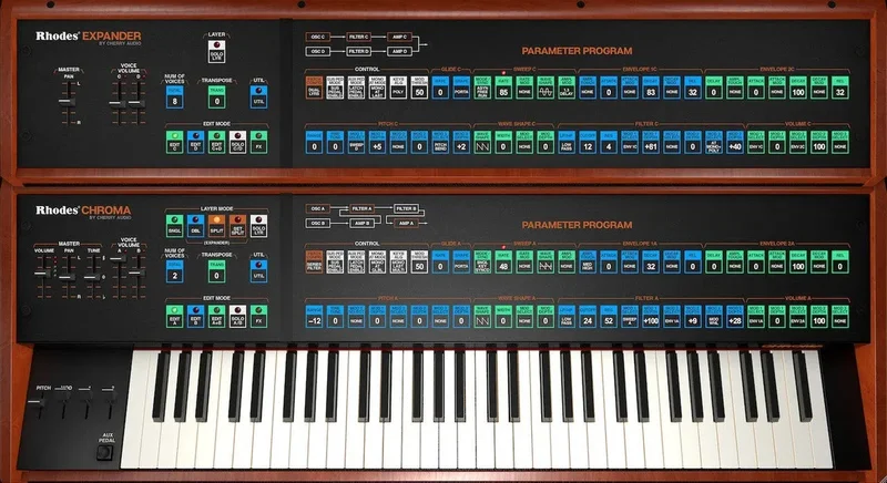 Cherry Audio Rhodes Chroma interface