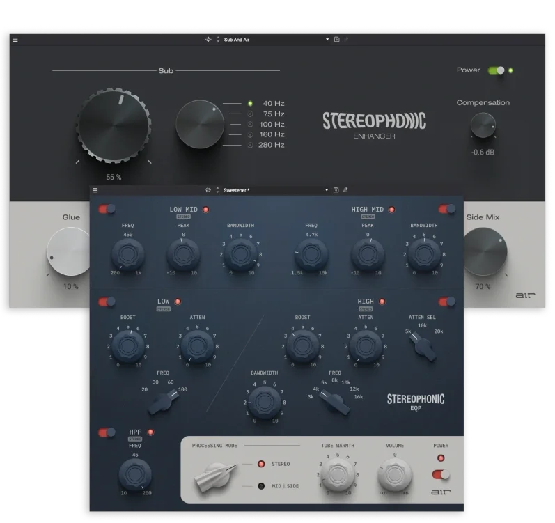 AIR Music Technology Stereophonic Bundle interface