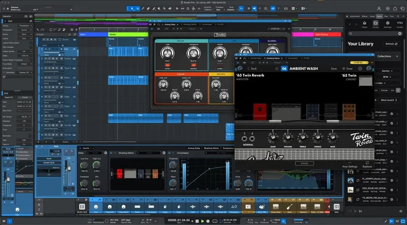 Fender Studio Pro 8 and 12 Months Pro+ interface