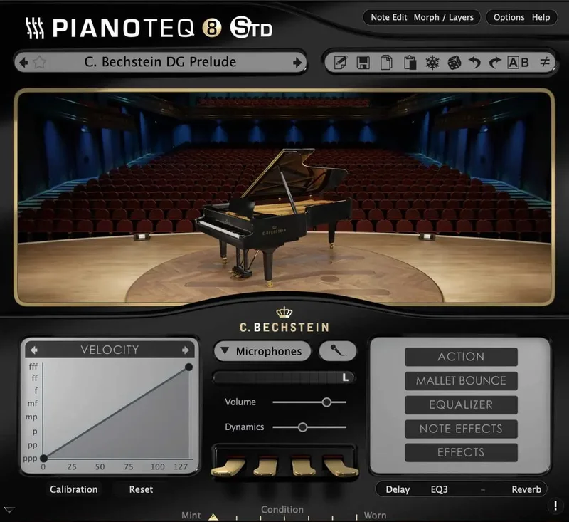 Pianoteq C. Bechstein Digital Grand interface