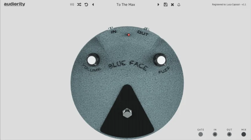 Audiority Blue Face interface