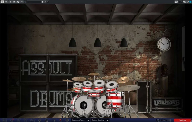 Ugritone Assault Drums interface