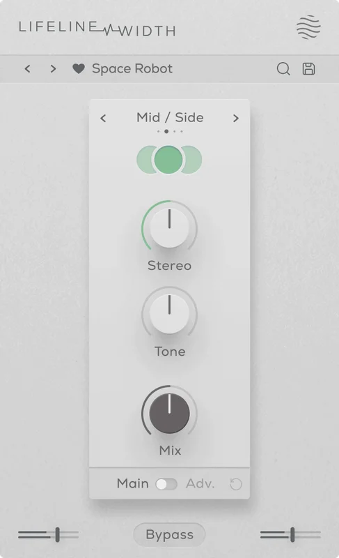 Excite Audio Lifeline Width interface