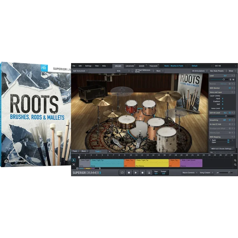 Rods & Mallets interface