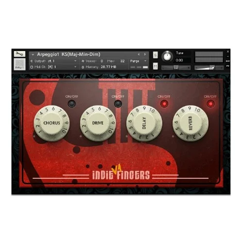 Dream Audio Tools Indie Fingers Vol 1 - The Bridge interface
