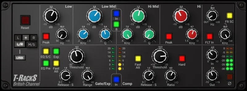 IK Multimedia T-RackS British Channel interface