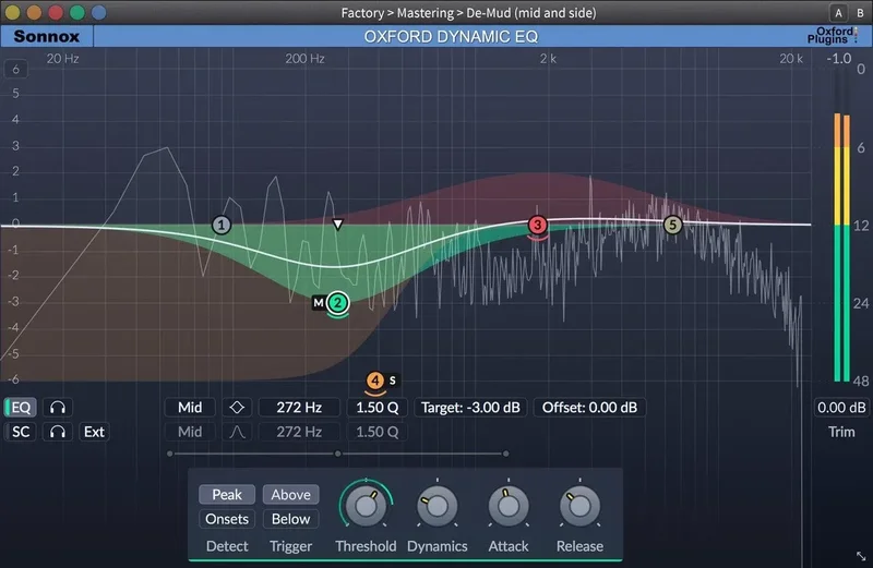 Sonnox Oxford Dynamic EQ interface