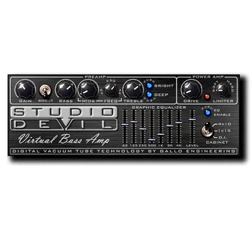 Studio Devil Virtual Bass Amp interface