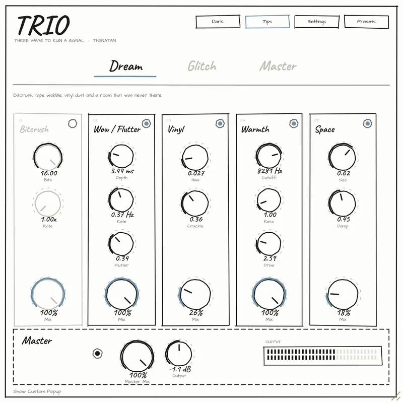 Thenatan Audio TRIO interface