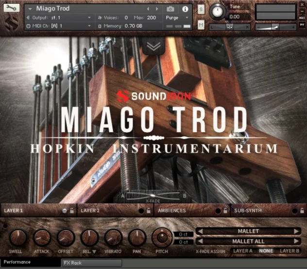 Soundiron Hopkin Instrumentarium: Miago Trod interface