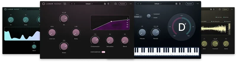 LANDR Vocal Plugin Bundle interface