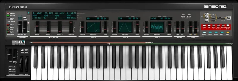 Cherry Audio Ensoniq ESQ-1 interface