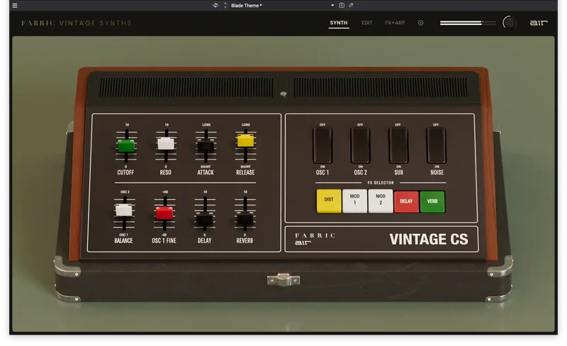 AIR Music Technology Fabric Vintage CS interface