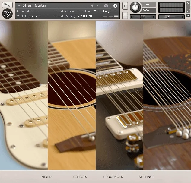 Wavesfactory Strum Guitar interface