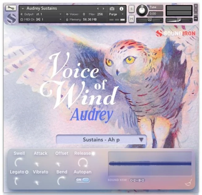 Soundiron Voice of Wind: Audrey interface