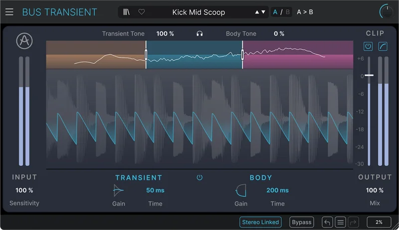 Arturia Bus TRANSIENT interface
